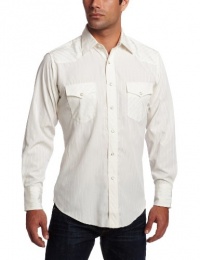 Wrangler Men's Tall Sport Dobby Stripe Western Snap Shirt, Ecru, 2X Wrangler Men's Tall Sport Dobby Stripe Western Snap Shirt, Ecru, 2X