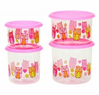 SugarboogerGood Lunch Snack Container, Hoot, 4-Count SugarboogerGood Lunch Snack Container, Hoot, 4-Count