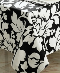 Pair this bold floral napkin with other Black and White table linens to enhance colorful meals at home. (Clearance) Pair this bold floral napkin with other Black and White table linens to enhance colorful meals at home. (Clearance)
