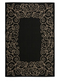 Safavieh Courtyard Collection CY5139D Black and Sand Indoor/ Outdoor Area Rug, 5-Feet 3-Inch by 7-Feet 7-Inch Safavieh Courtyard Collection CY5139D Black and Sand Indoor/ Outdoor Area Rug, 5-Feet 3-Inch by 7-Feet 7-Inch