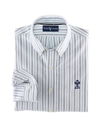 Polo Ralph Lauren Stripe Cotton Oxford Sport Shirt - Slim Fit Polo Ralph Lauren Stripe Cotton Oxford Sport Shirt - Slim Fit