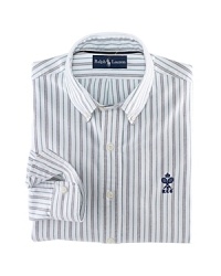 Polo Ralph Lauren Stripe Cotton Oxford Sport Shirt - Slim Fit