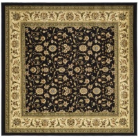 Safavieh Lyndhurst Collection LNH316B Black and Ivory Square Area Rug, 6-Feet Square Safavieh Lyndhurst Collection LNH316B Black and Ivory Square Area Rug, 6-Feet Square