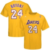 Los Angeles Lakers Kobe Bryant Gold Adidas T Shirt Los Angeles Lakers Kobe Bryant Gold Adidas T Shirt