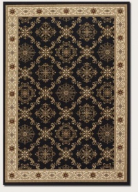 Couristan 6257/1000 HIMALAYA Sarouk 94-Inch by 134-Inch Polypropylene Area Rug, Ebony Couristan 6257/1000 HIMALAYA Sarouk 94-Inch by 134-Inch Polypropylene Area Rug, Ebony