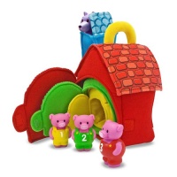 Melissa & Doug Deluxe Three Little Pigs Play Set Soft Baby Toy Melissa & Doug Deluxe Three Little Pigs Play Set Soft Baby Toy