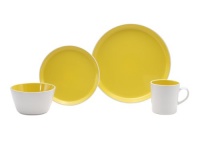 Oneida Color Burst Lemon Drop 16-Piece Dinnerware Set, Service for 4 Oneida Color Burst Lemon Drop 16-Piece Dinnerware Set, Service for 4