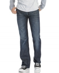 Washed and whiskered for the throwback look and feel of an old favorite, these straight leg Buffalo Jeans are ready to jump right into your out of office lineup. Washed and whiskered for the throwback look and feel of an old favorite, these straight leg Buffalo Jeans are ready to jump right into your out of office lineup.