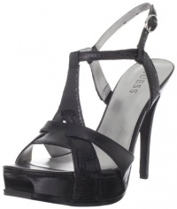 Guess Women's Larosa2 Platform Sandal,Black,6 M US