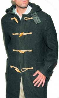 Polo Ralph Lauren Mens Green Gray Toggle Wool Hooded Jacket Coat Italy $2100 Polo Ralph Lauren Mens Green Gray Toggle Wool Hooded Jacket Coat Italy $2100