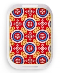 Set a better picnic table with the Montecito serving tray from QSquared. Vivid blooms and durable melamine create a sensational, worry-free way to dine poolside or on the patio. Set a better picnic table with the Montecito serving tray from QSquared. Vivid blooms and durable melamine create a sensational, worry-free way to dine poolside or on the patio.