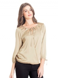 GUESS Petra Long-Sleeve Top, LIGHT SANDALWOOD (LARGE) GUESS Petra Long-Sleeve Top, LIGHT SANDALWOOD (LARGE)