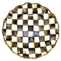 MacKenzie-Childs Courtly Check Fluted Dinner Plate MacKenzie-Childs Courtly Check Fluted Dinner Plate