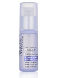 This weightless serum wraps each hair strand with concentrated smoothing agents and fights humidity, frizz and curl all day for sleek and shiny hair. For best results: Apply 1-2 pumps and spread through dry hair. For especially unruly hair, combine with the Ironless Straightening Balm on wet hair before blow drying. 1.7 oz. This weightless serum wraps each hair strand with concentrated smoothing agents and fights humidity, frizz and curl all day for sleek and shiny hair. For best results: Apply 1-2 pumps and spread through dry hair. For especially unruly hair, combine with the Ironless Straightening Balm on wet hair before blow drying. 1.7 oz.