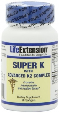 Life Extension Super K with Advanced K2 Complex Softgels, 90-Count Life Extension Super K with Advanced K2 Complex Softgels, 90-Count