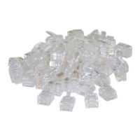 RJ12 6P6C Crimp Plug for Flat Cable (50 Pcs Per Bag)