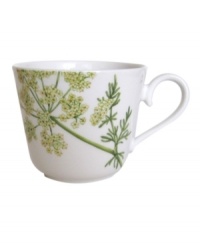 A natural for casual dining, the Althea Nova breakfast cup by Villeroy & Boch features durable porcelain planted with delicate herbs for a look that's fresh from the garden. A natural for casual dining, the Althea Nova breakfast cup by Villeroy & Boch features durable porcelain planted with delicate herbs for a look that's fresh from the garden.
