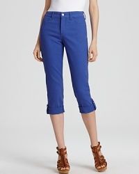 Not Your Daughter's Jeans Carmen Cuffed Capris in Purple Lily Not Your Daughter's Jeans Carmen Cuffed Capris in Purple Lily