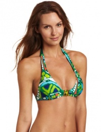 Trina Turk Women's Bali Hai Buckle Halter Front Top, Key Lime, 8 Trina Turk Women's Bali Hai Buckle Halter Front Top, Key Lime, 8