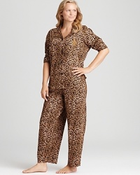 Dream of exotic places in an exotic print with this Lauren Ralph Lauren pajama set. Dream of exotic places in an exotic print with this Lauren Ralph Lauren pajama set.