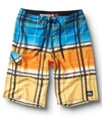 Off the grid. He'll hit the waves with uncharted style in these plaid board shorts from Quiksilver. Off the grid. He'll hit the waves with uncharted style in these plaid board shorts from Quiksilver.