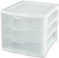 Sterilite ClearView 3 Storage Drawer Organizer Sterilite ClearView 3 Storage Drawer Organizer