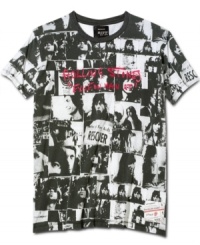 Capture the iconic cool of the Rolling Stones with this Exile on Main Street cover art graphic t-shirt. Capture the iconic cool of the Rolling Stones with this Exile on Main Street cover art graphic t-shirt.