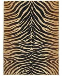 Borrow some fierce and vibrant stripes from the wild cats of the jungle with this chic Lisbon area rug from Shaw Living. Its ultra-durable and supremely soft EverTouch® nylon is meticulously dyed for brilliant color recognition. Borrow some fierce and vibrant stripes from the wild cats of the jungle with this chic Lisbon area rug from Shaw Living. Its ultra-durable and supremely soft EverTouch® nylon is meticulously dyed for brilliant color recognition.