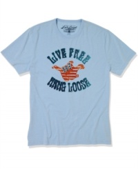 Rock your new mantra with this rad graphic tee from Lucky Brand Jeans. Rock your new mantra with this rad graphic tee from Lucky Brand Jeans.