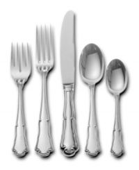 A reverence for romance and tradition is evident in the elaborate sterling silver Barocco place settings. A reverence for romance and tradition is evident in the elaborate sterling silver Barocco place settings.