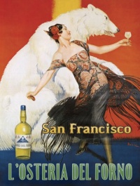San Francisco L'osteria Del Forno Restaurant 14x20 Limited-Edition Artistic Planked Wood Sign San Francisco L'osteria Del Forno Restaurant 14x20 Limited-Edition Artistic Planked Wood Sign