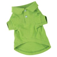 Zack & Zoey Cotton Polo Dog Shirt, Medium, 16-Inch, Parrot Green Zack & Zoey Cotton Polo Dog Shirt, Medium, 16-Inch, Parrot Green