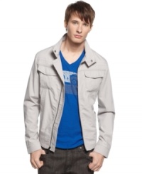 Upgrade your layered look with this moto-inspired jacket from Kenneth Cole Reaction. Upgrade your layered look with this moto-inspired jacket from Kenneth Cole Reaction.