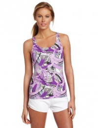 Calvin Klein Performance Women's Swirl Print Tank Tee, Electric Lilac Combo, Small Calvin Klein Performance Women's Swirl Print Tank Tee, Electric Lilac Combo, Small