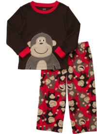 Carter's Toddler 2 Piece Fleece PJ Set - Monkey-2T Carter's Toddler 2 Piece Fleece PJ Set - Monkey-2T
