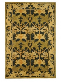 Safavieh Anatolia Collection Handmade Rug, Navy/Sage, 8' x 10' Safavieh Anatolia Collection Handmade Rug, Navy/Sage, 8' x 10'