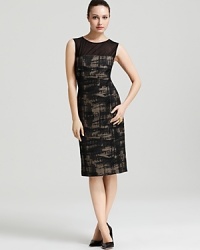 A stylish mix of abstract print and sheer mesh adds a punch of modernity to a Bloomingdale's Exclusive BASLER dress. Wear it with a contrasting print for a full-on fashion statement. A stylish mix of abstract print and sheer mesh adds a punch of modernity to a Bloomingdale's Exclusive BASLER dress. Wear it with a contrasting print for a full-on fashion statement.