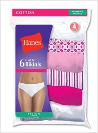 Hanes Women's 6 Pack Bikini Panty