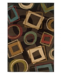 Inspired by whimsical designs of the late Modern age, the Tribecca area rug presents chic geometry coupled with divine color. A streamlined, low-cut pile and durable construction offer a handsome, lasting finish to any room. (Clearance) Inspired by whimsical designs of the late Modern age, the Tribecca area rug presents chic geometry coupled with divine color. A streamlined, low-cut pile and durable construction offer a handsome, lasting finish to any room. (Clearance)