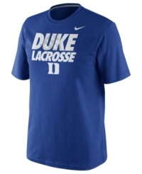 Catch this training shirt by Nike featuring the Duke Blue Devils and score the winning goal!