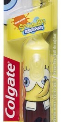 Colgate Kids Sponge Bob Powered Toothbrush, Extra Soft Bristles, Colors and Styles May Vary