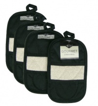 Ritz Royale Collection Ritz Mitz Set, Black, 4-Piece Ritz Royale Collection Ritz Mitz Set, Black, 4-Piece