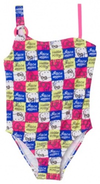 Hello Kitty Girls 2-6x Little Girls Anchors Aweigh 1 Piece Swimwear, Purple, 10/12 Hello Kitty Girls 2-6x Little Girls Anchors Aweigh 1 Piece Swimwear, Purple, 10/12