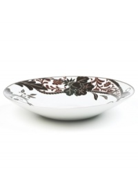 Like a well-manicured flower bed, the Cocoa Blossom dinnerware and dishes collection from Mikasa brings just the right amounts of whimsy and sophistication to the table. Rich hues of chocolate and cinnamon color the lush blooms beautifully set against elegant white porcelain. Like a well-manicured flower bed, the Cocoa Blossom dinnerware and dishes collection from Mikasa brings just the right amounts of whimsy and sophistication to the table. Rich hues of chocolate and cinnamon color the lush blooms beautifully set against elegant white porcelain.