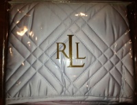 RALPH LAUREN Pale Blue REGENT 600tc QUILTED EURO EUROPEAN PILLOW SHAM RALPH LAUREN Pale Blue REGENT 600tc QUILTED EURO EUROPEAN PILLOW SHAM
