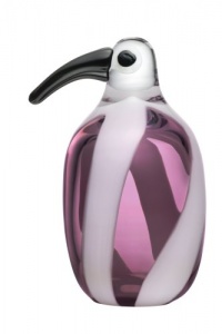 iittala Pentinnen Glass Bird, Cotton Candy, Plum/White iittala Pentinnen Glass Bird, Cotton Candy, Plum/White
