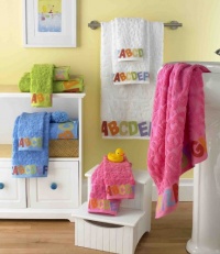 CassaDecor Set of 3 100% Cotton Jacquard Kids ABC Towels - Bambini ABC by Kassatex, COB CassaDecor Set of 3 100% Cotton Jacquard Kids ABC Towels - Bambini ABC by Kassatex, COB