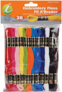 Cotton Embroidery Floss - Primary/36 Skeins Cotton Embroidery Floss - Primary/36 Skeins