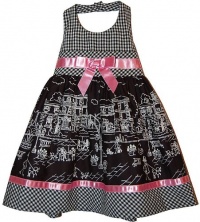 Blueberi Boulevard Girls Dress, Little Girls NYC Fun Halter Dress, White, Size: 12 months Blueberi Boulevard Girls Dress, Little Girls NYC Fun Halter Dress, White, Size: 12 months