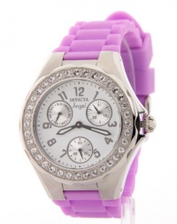 Invicta Women's 1640 Angel Crystal Accented White Dial Watch